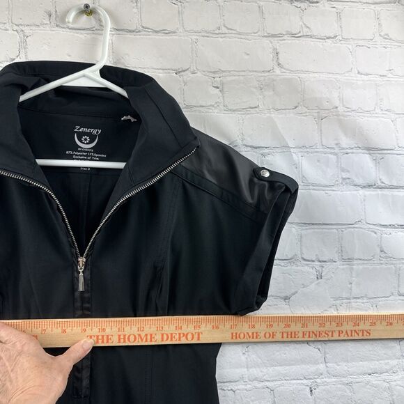 Zenergy Chicos Dress Black Stretch Hooded Neema Activewear Golf Size 0 - Picture 7 of 16